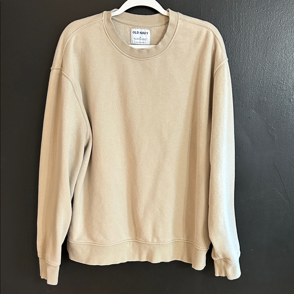 Old Navy Tan Crewneck Sweatshirt Size XL